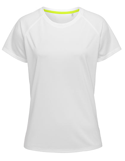 Mesh Raglan Women in White, Größe XXL