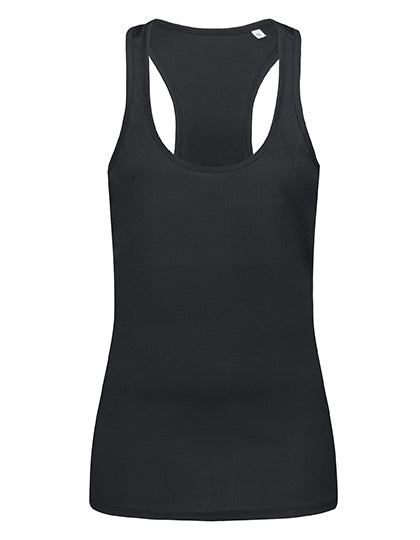 Mesh Tank Top Women in Black Opal, Größe XL