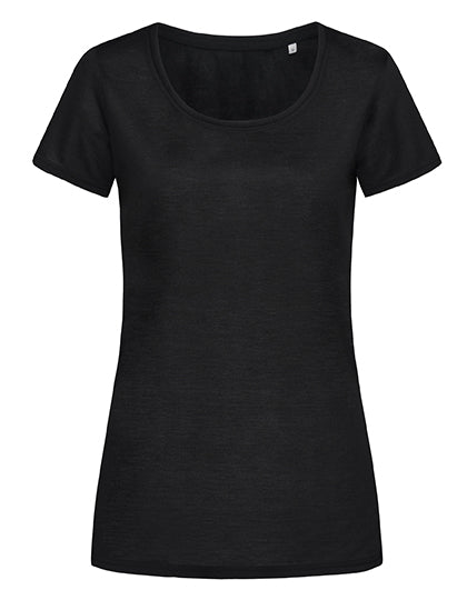 Cotton Touch T-Shirt Women in Black Opal, Größe XL