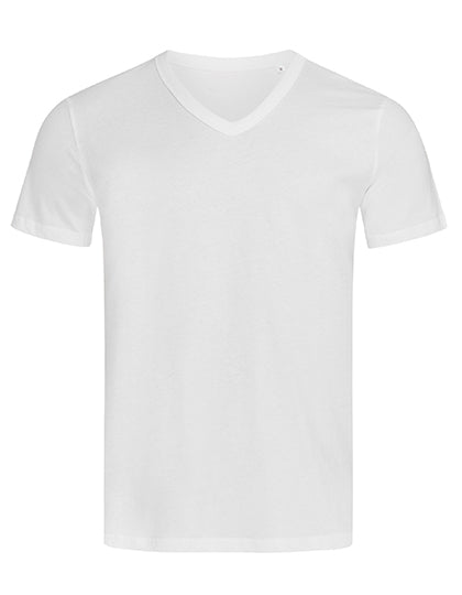Ben V-Neck in White, Größe XXL