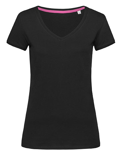 Megan V-Neck Women in Black Opal, Größe XL