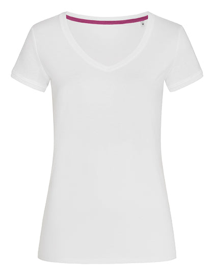 Megan V-Neck Women in White, Größe XL