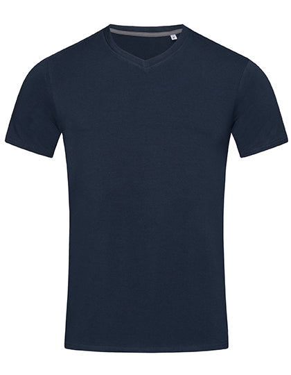 Stretch-T V-Neck in Marina Blue, Größe 3XL