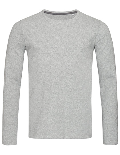 Stretch Long Sleeve in Grey Heather, Größe XXL