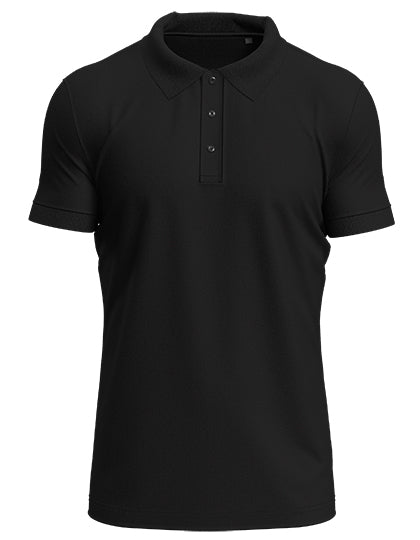 Stretch Polo in Black Opal, Größe 3XL