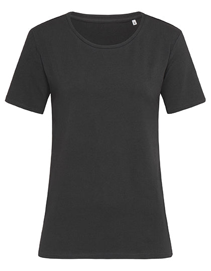 Stretch-T Relaxed Women in Black Opal, Größe XL