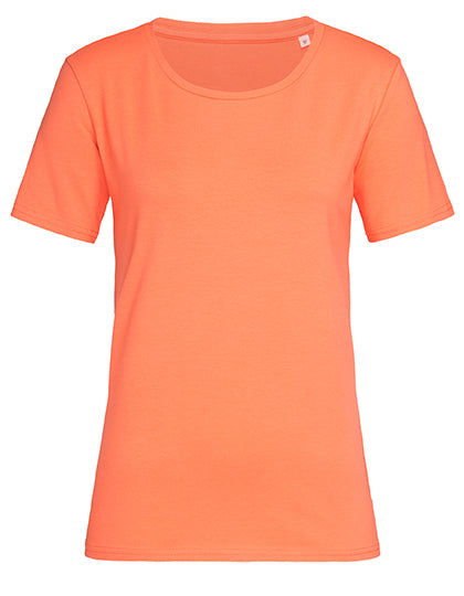 Stretch-T Relaxed Women in Salmon, Größe XL