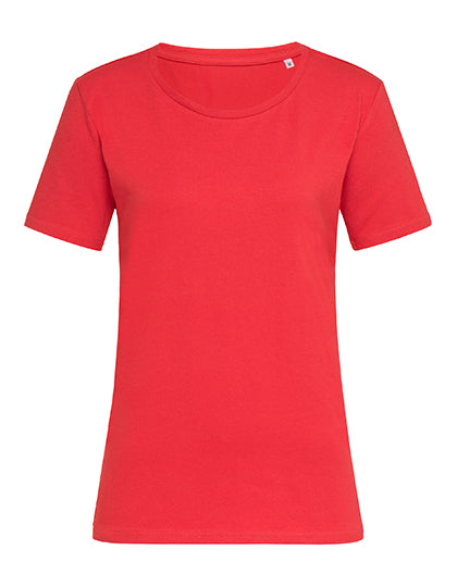 Stretch-T Relaxed Women in Scarlet Red, Größe XL