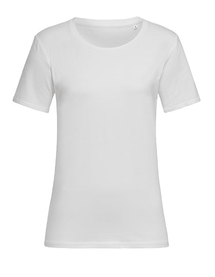 Stretch-T Relaxed Women in White, Größe XL