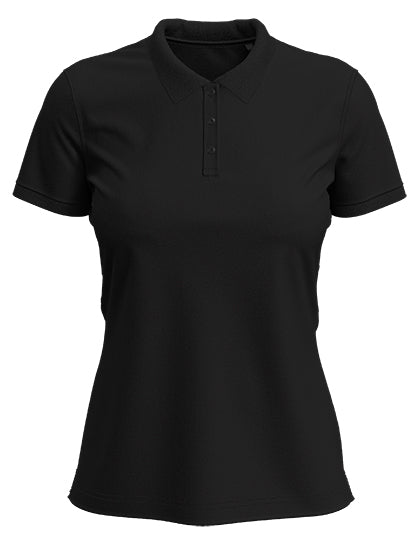 Stretch Polo in Black Opal, Größe XXL
