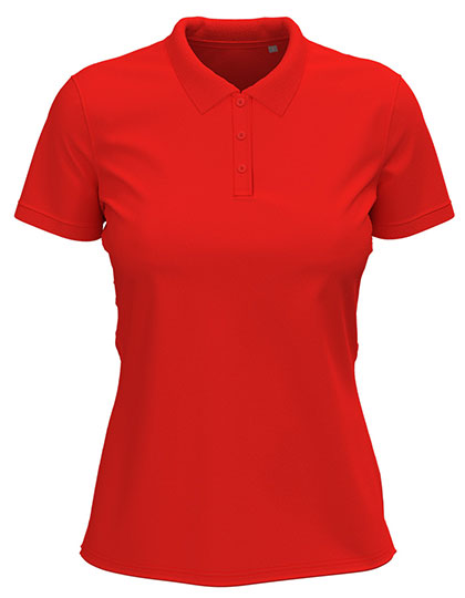 Stretch Polo in Scarlet Red, Größe XXL