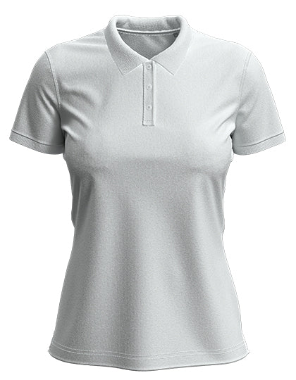 Stretch Polo in White, Größe XXL