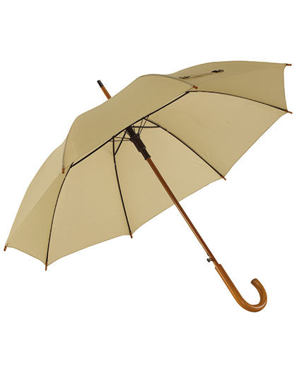 Automatischer Holzstockschirm Tango in Beige, Größe Ø approx. 103 cm