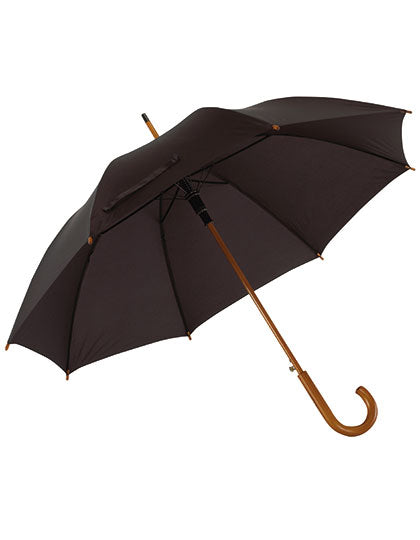 Automatischer Holzstockschirm Tango in Black, Größe Ø approx. 103 cm