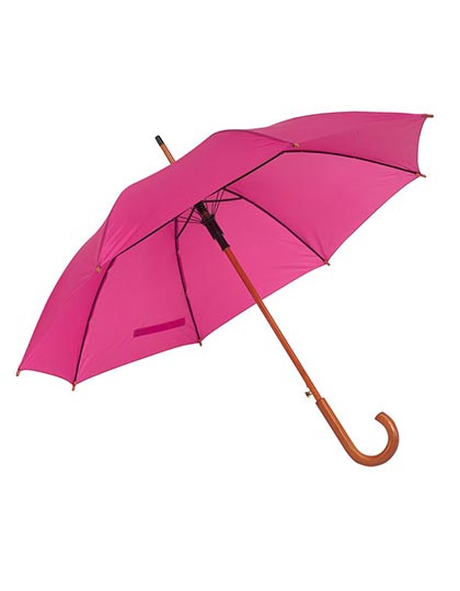 Automatischer Holzstockschirm Tango in Dark Pink, Größe Ø approx. 103 cm