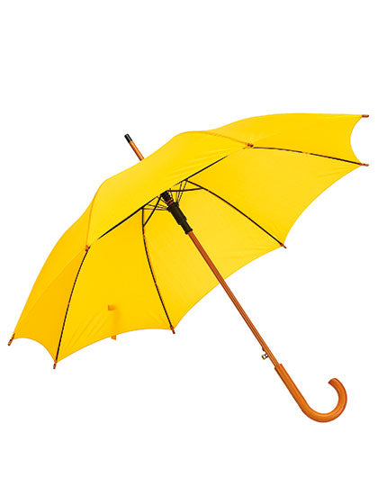 Automatischer Holzstockschirm Tango in Yellow, Größe Ø approx. 103 cm