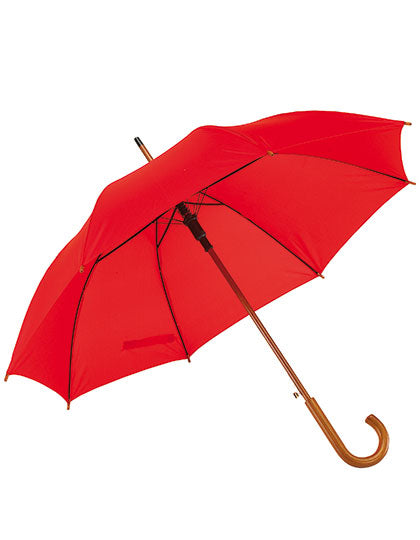Automatischer Holzstockschirm Boogie in Red, Größe Ø approx. 103 cm