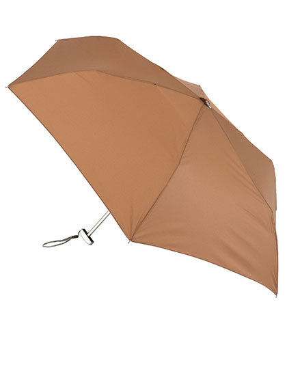 Superflacher Mini-Taschenschirm in Brown, Größe Ø approx. 88 cm