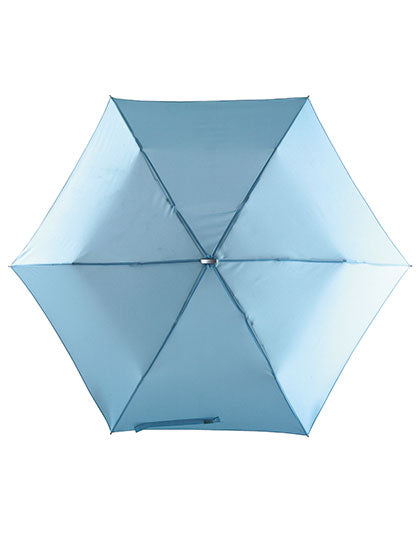 Superflacher Mini-Taschenschirm in Light Blue, Größe Ø approx. 88 cm