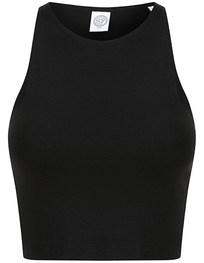 Women´s Cropped Top in Black, Größe XL