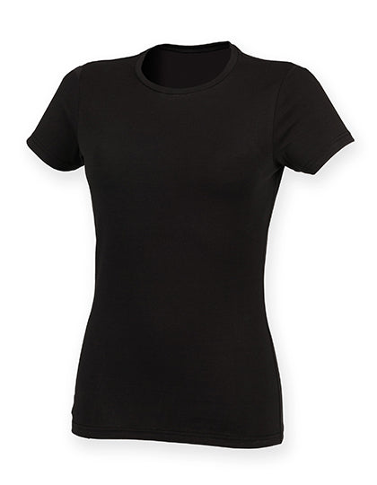 Women´s Feel Good Stretch T in Black, Größe XXL