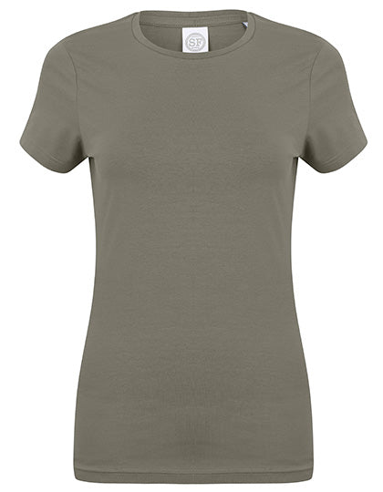 Women´s Feel Good Stretch T in Khaki, Größe XXL