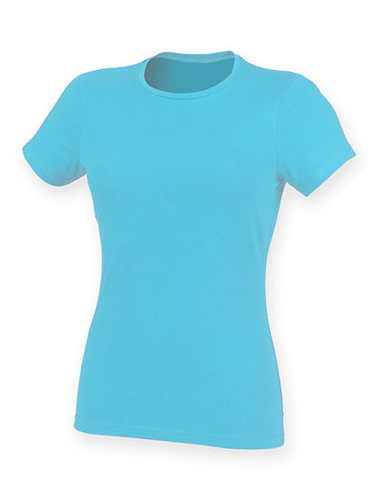 Women´s Feel Good Stretch T in Surf Blue, Größe XXL
