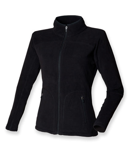 Women´s Microfleece Jacket in Black, Größe XXL