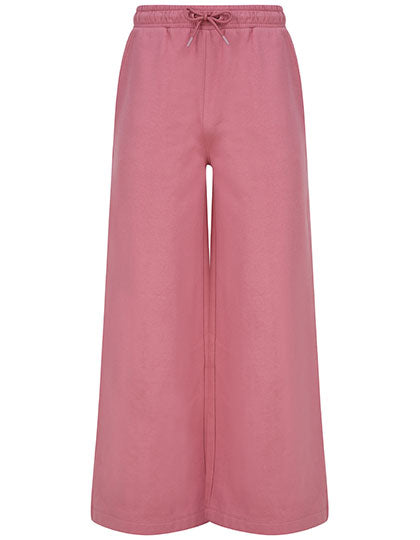Women´s Sustainable Fashion Wide Leg Joggers in Dusky Pink, Größe XXL