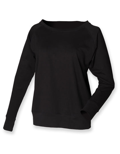 Women´s Slounge Sweat in Black, Größe XL