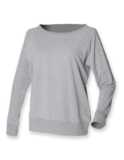 Women´s Slounge Sweat in Heather Grey, Größe XL