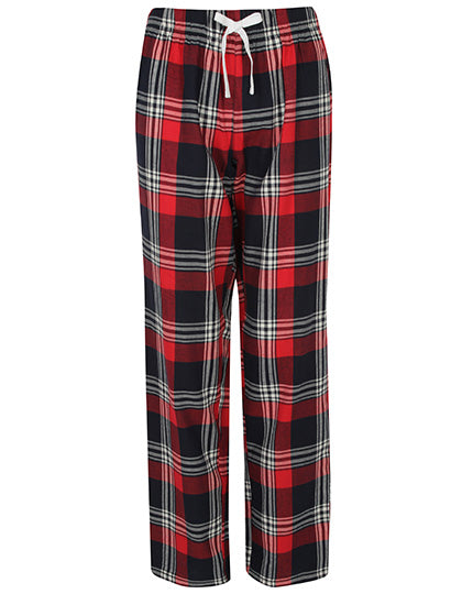 Women´s Tartan Lounge Pants in Red-Navy Check, Größe 3XL