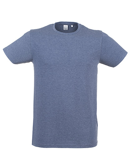 Men´s Feel Good Stretch T in Heather Navy, Größe XXL