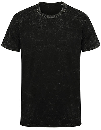 Unisex Washed Band T in Washed Black, Größe XXL