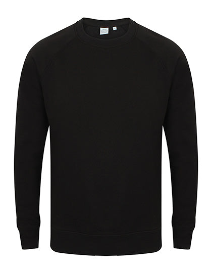 Unisex Slim Fit Sweat in Black, Größe XXL