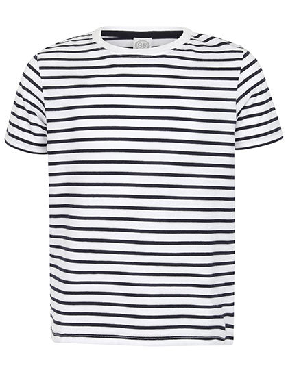 Kids´ Striped T in White, Größe 11-12 years