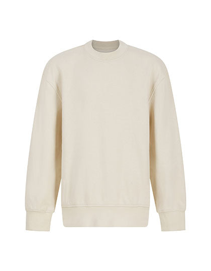 Kids' Sustainable Fashion Curved Hem Sweat in Light Stone, Größe 11/12 years