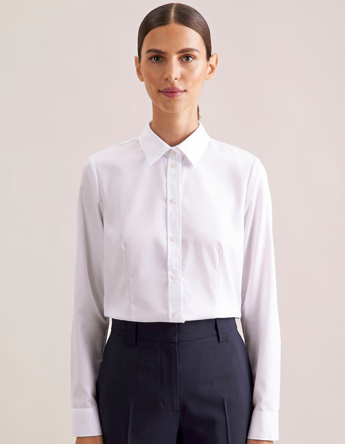 Women´s Blouse Regular Fit Fine Twill Longsleeve