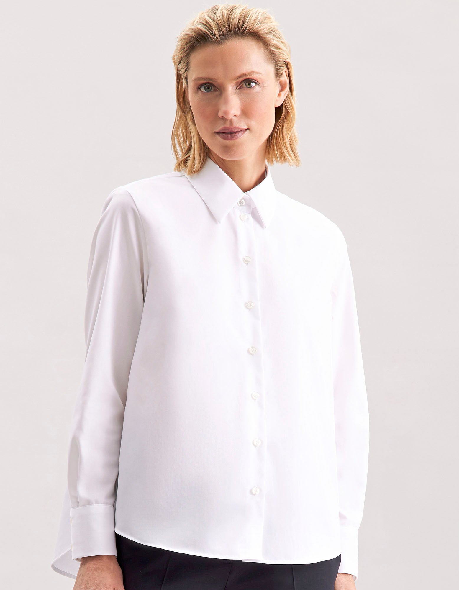 Women´s Oversize Popeline Blouse Longsleee