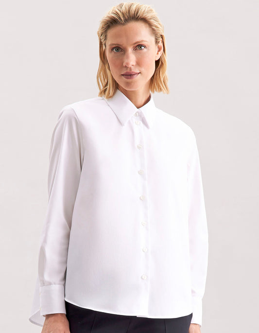 Women´s Oversize Popeline Blouse Longsleee