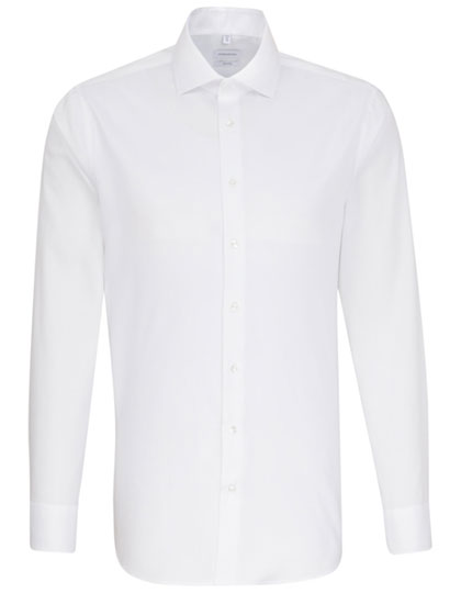 Men´s Shirt Regular Fit Oxford Longsleeve in White, Größe 48