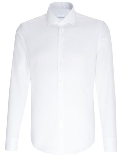 Men´s Shirt Shaped Fit Oxford Longsleeve in White, Größe 46