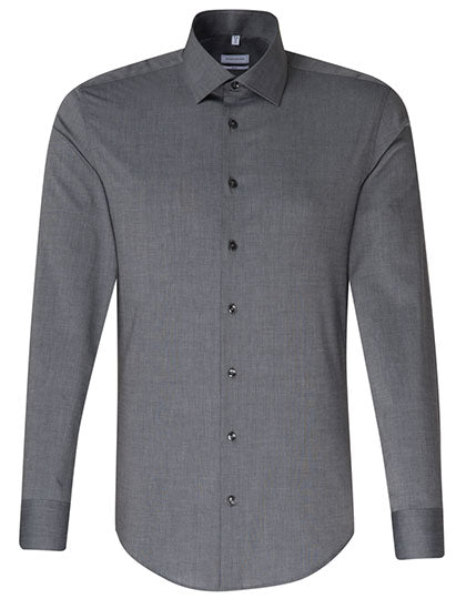 Men´s Shirt Slim Fit Long Sleeve in Anthracite, Größe 45