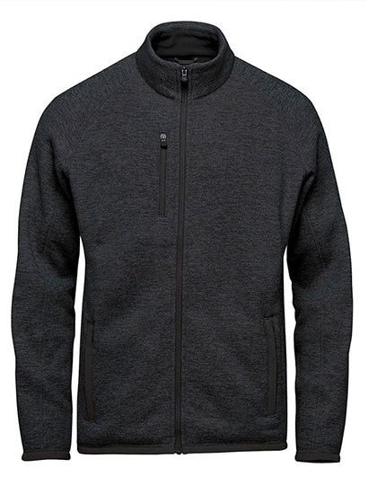Men´s Avalante F/Z Fleece Jacket in Black Heather, Größe 5XL
