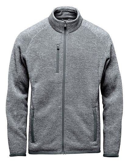 Men´s Avalante F/Z Fleece Jacket in Granite Heather, Größe 5XL
