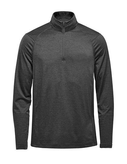 Men's Milano 1/4 Zip Pullover in Charcoal Heather, Größe 5XL