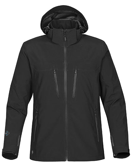Men´s Patrol Softshell Jacket in Black/Carbon, Größe 5XL