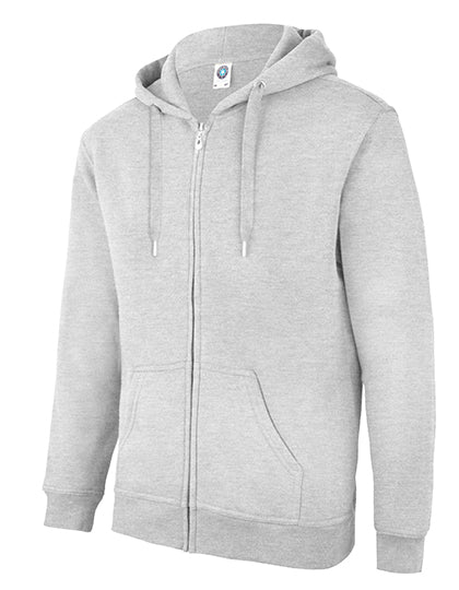 Zip Through Hooded Sweat Jacket in Sports Grey (Melange), Größe 3XL