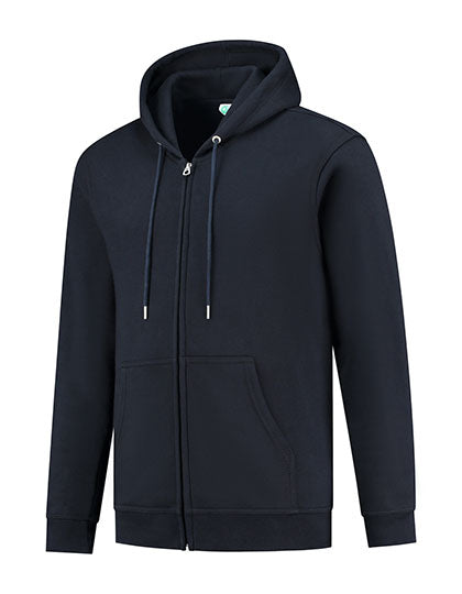Unisex Full Zip Hooded Jacket in Deep Navy, Größe 3XL