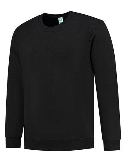 Unisex Crew Neck Sweat in Deep Black, Größe 3XL